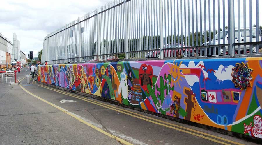 Community mural at GKN Autostructures